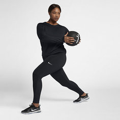 Женская футболка для тренинга с длинным рукавом Nike Pro Warm (большие размеры)