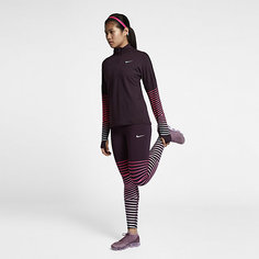 Женская светоотражающая беговая футболка с длинным рукавом Nike Dri-FIT Element Flash