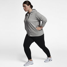 Женская худи для тренинга с молнией во всю длину Nike Dry (большие размеры)