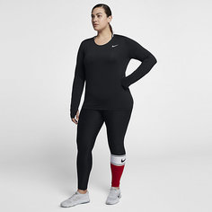 Женская футболка для тренинга с длинным рукавом Nike Pro (большие размеры)