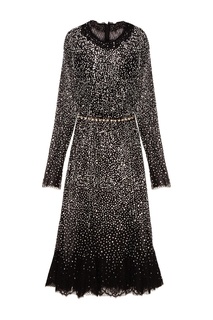 Черное платье с кристаллами Dolce & Gabbana