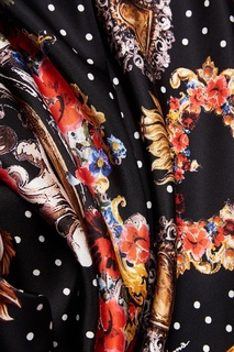 Шелковый платок с сердцами Dolce&;Gabbana