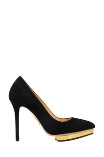 Черные замшевые туфли Debbie Charlotte Olympia