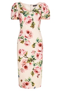 Платье с розами Dolce & Gabbana