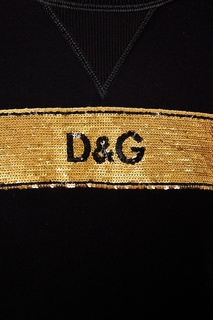 Свитшот с полосой из пайеток Dolce&;Gabbana