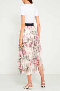 Шелковая юбка с ярусной бахромой Dolce&;Gabbana