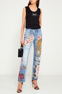 Декорированные джинсы Dolce&;Gabbana