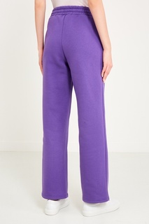 Фиолетовые брюки с логотипом Sorry, i'm Not