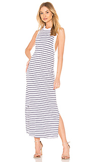 Платье striped crew neck tank dress - Stateside