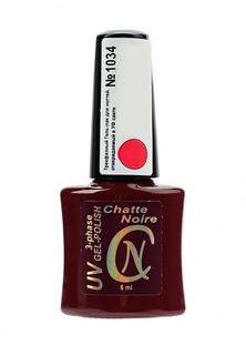Гель-лак для ногтей Chatte Noire (трехфазный) №1034 светло-малиновый неон 6 мл