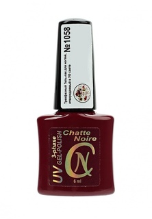 Гель-лак для ногтей Chatte Noire (трехфазный) №1058 крупный бронзовый голографический 6 мл