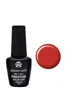 Гель-лак для ногтей Planet Nails "PRESTIGE" - 539, 10мл оранжево-красный