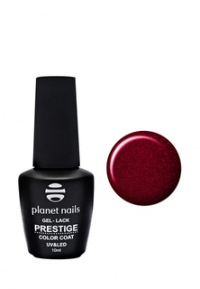 Гель-лак для ногтей Planet Nails "PRESTIGE" - 546, 10 мл рубиново-красный с блестками