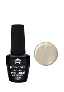 Гель-лак для ногтей Planet Nails "PRESTIGE" - 565, 10 мл жемчужно-белый с золотыми блестками