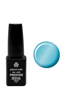 Гель-лак для ногтей Planet Nails "PRESTIGE METALLIC" - 101, 8 мл голубая лазурь