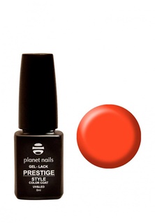 Гель-лак для ногтей Planet Nails "PRESTIGE STYLE" - 417, 8 мл неоновый оранжевый