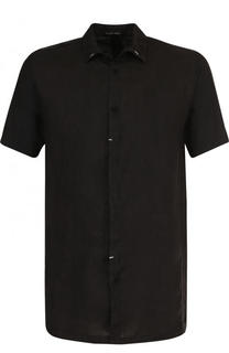 Рубашка с короткими рукавами из смеси льна и хлопка Transit