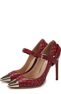Кожаные туфли Valentino Garavani Rockstud Spike на шпильке Valentino