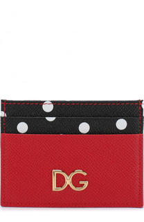 Кожаный футляр для кредитных карт с принтом Dolce &amp; Gabbana