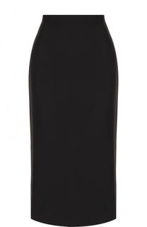 Хлопковая юбка-миди с контрастной отделкой No. 21