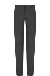 Шерстяные брюки прямого кроя Giorgio Armani