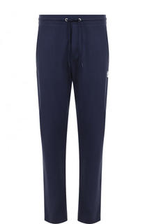 Хлопковые брюки прямого кроя с поясом на кулиске Dirk Bikkembergs