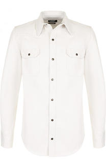 Джинсовая рубашка на кнопках CALVIN KLEIN 205W39NYC