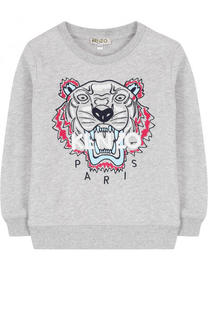 Хлопковый свитшот с вышивкой Kenzo
