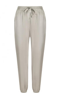 Однотонные джоггеры из вискозы с эластичным поясом Deha