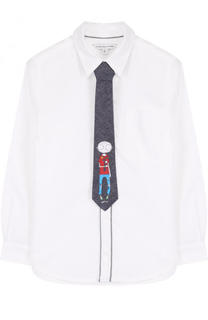 Комплект из хлопковой рубашки и галстука с принтом Marc Jacobs