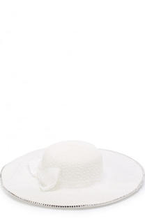 Шляпа с бантом и стразами Monnalisa