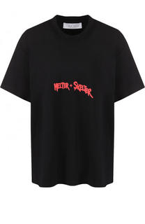 Хлопковая футболка свободного кроя с надписью Iro