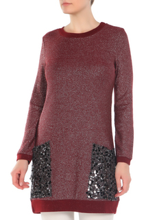 Блестящая туника с двумя карманами AMADO BARCELONA