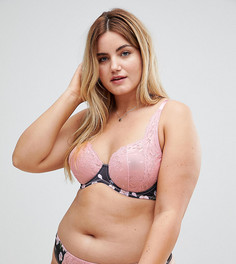 Бюстгальтер на косточках с цветочным принтом ASOS CURVE Abigail - Мульти