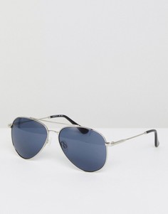 Серебристые солнцезащитные очки‑авиаторы Esprit - Серебряный