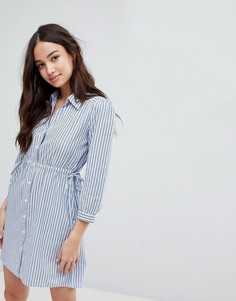 Платье-рубашка в полоску Glamorous - Кремовый