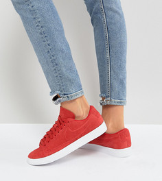 Красные низкие замшевые кроссовки Nike Blazer - Красный