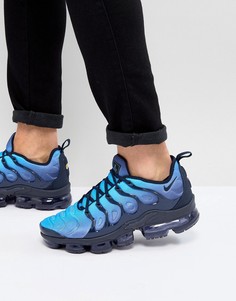 Синие кроссовки Nike Air Vapormax Plus 924453-401 - Темно-синий