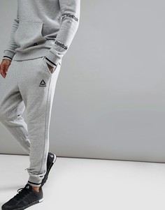 Серые брюки с логотипом Reebok Training CD7021 - Серый