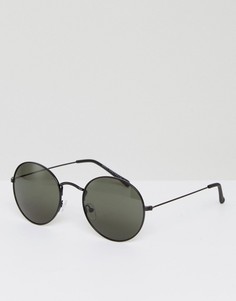Серебристые круглые солнцезащитные очки Quay Australia Mod Star - Серебряный
