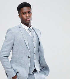 Облегающий пиджак из твида Noak - Синий