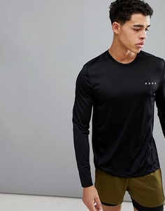 Черный лонгслив ASOS 4505 Quick Dry - Черный