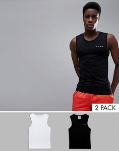 Набор из 2 быстросохнущих обтягивающих маек ASOS 4505 - СКИДКА - Мульти