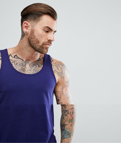 Свободная длинная майка ASOS - Синий