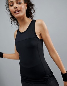 Спортивная трикотажная майка со швами ASOS 4505 - Черный
