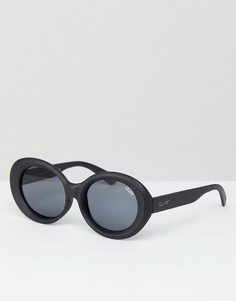 Черные солнцезащитные очки кошачий глаз Quay Australia Mess Around - Черный