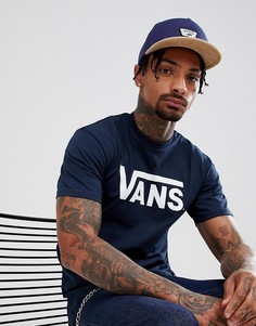 Темно-синяя бейсболка Vans Full Patch II VA36I6J3B - Темно-синий