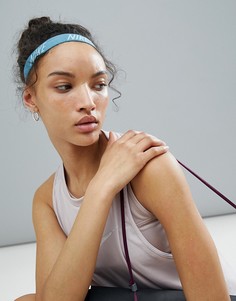 Синяя повязка на голову с логотипом Nike - Синий