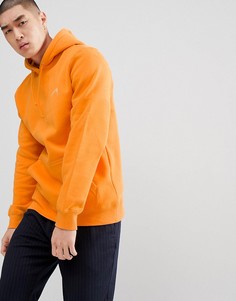 Худи с принтом логотипа на спине Stussy - Оранжевый