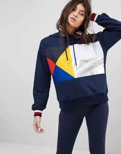 Худи с флагом Tommy Hilfiger - Темно-синий